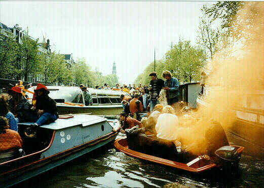 Koniginnedag in Amsterdam