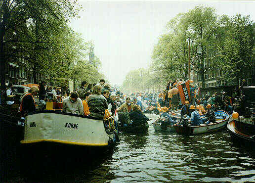 Koniginnedag in Amsterdam