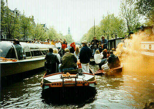 Koniginnedag in Amsterdam